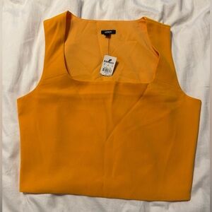 Express Women's Vibrant Orange Tank Top